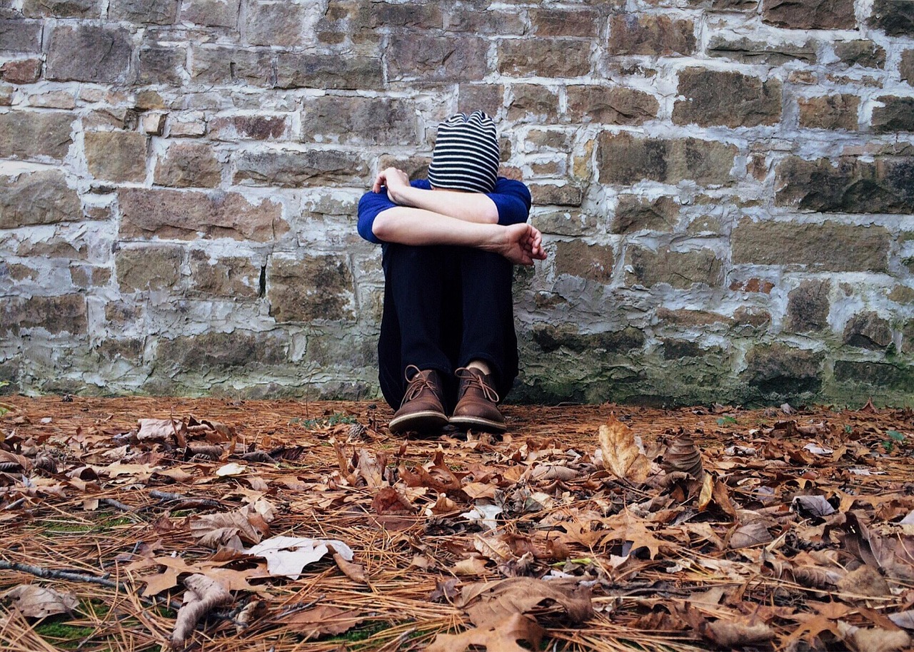 man, lonely, hiding, sad boy, sad, young, alone, loneliness, depressed, problems, boy, wall, crouched